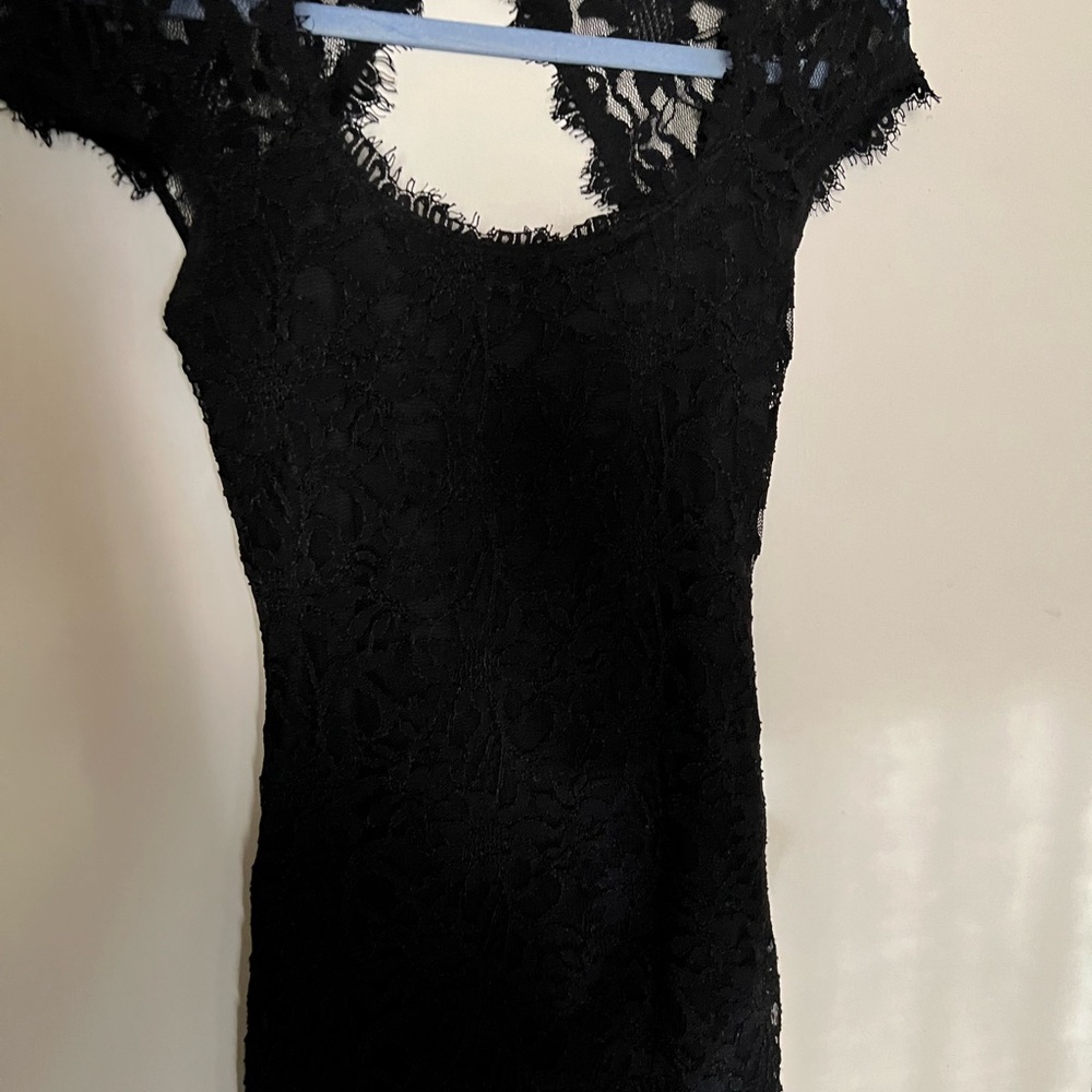 Black mini dress